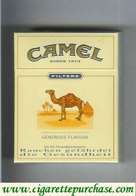Camel Filter Generous Flavour cigarettes hard box